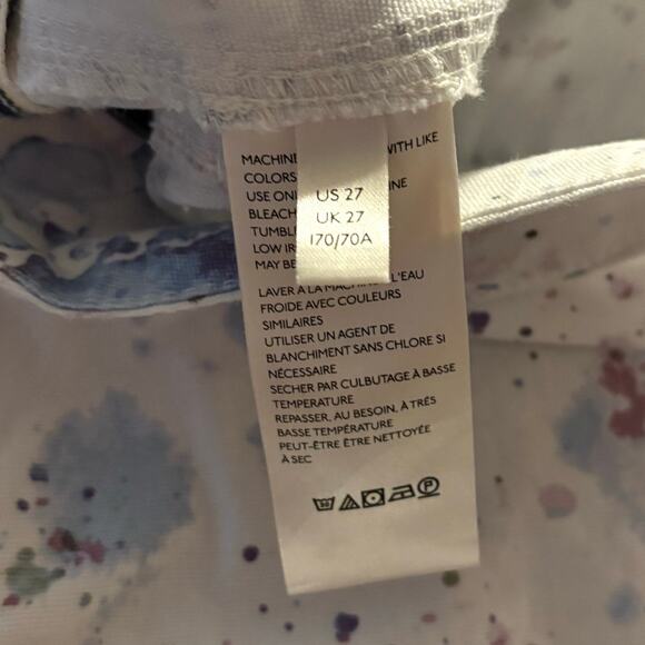 Anthropologie Women’s 27 Pants Wanderer Watercolor Cargo Utility Relaxed - Picture 10 of 16